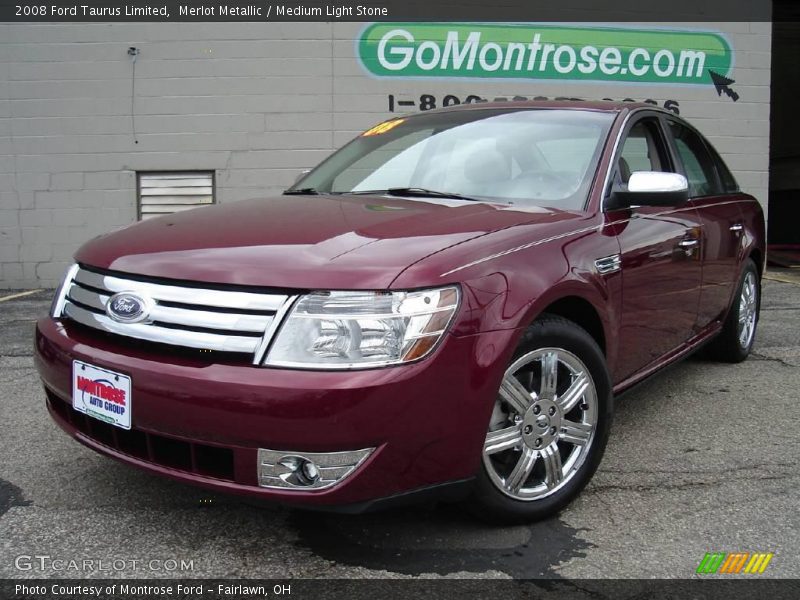 Merlot Metallic / Medium Light Stone 2008 Ford Taurus Limited