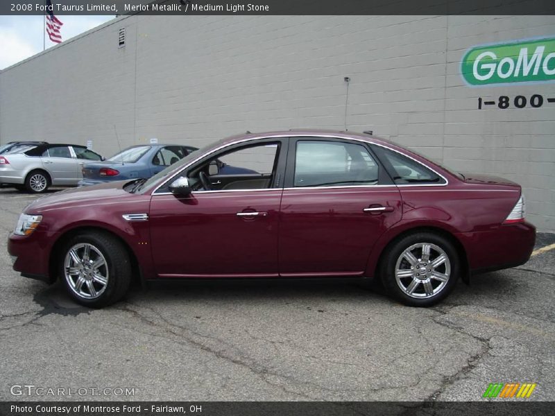 Merlot Metallic / Medium Light Stone 2008 Ford Taurus Limited