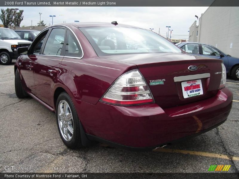 Merlot Metallic / Medium Light Stone 2008 Ford Taurus Limited