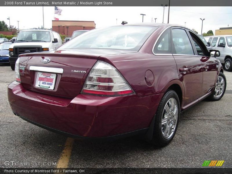 Merlot Metallic / Medium Light Stone 2008 Ford Taurus Limited