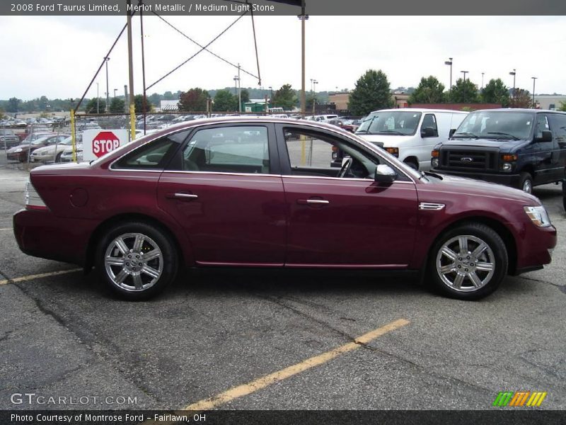 Merlot Metallic / Medium Light Stone 2008 Ford Taurus Limited