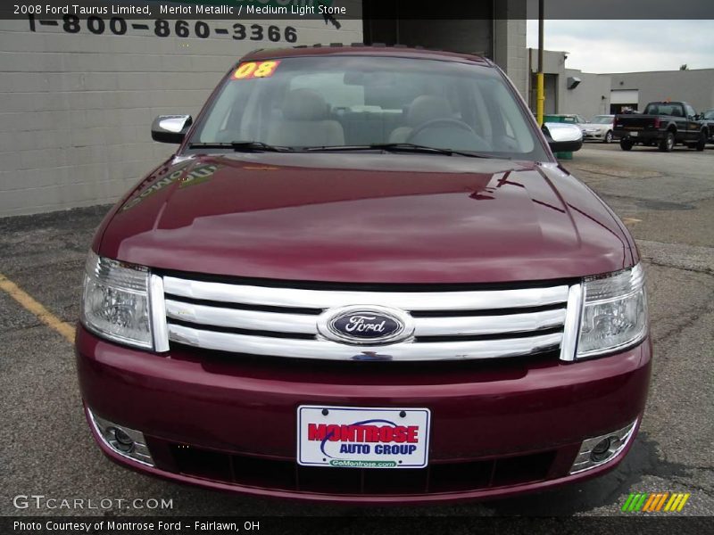 Merlot Metallic / Medium Light Stone 2008 Ford Taurus Limited