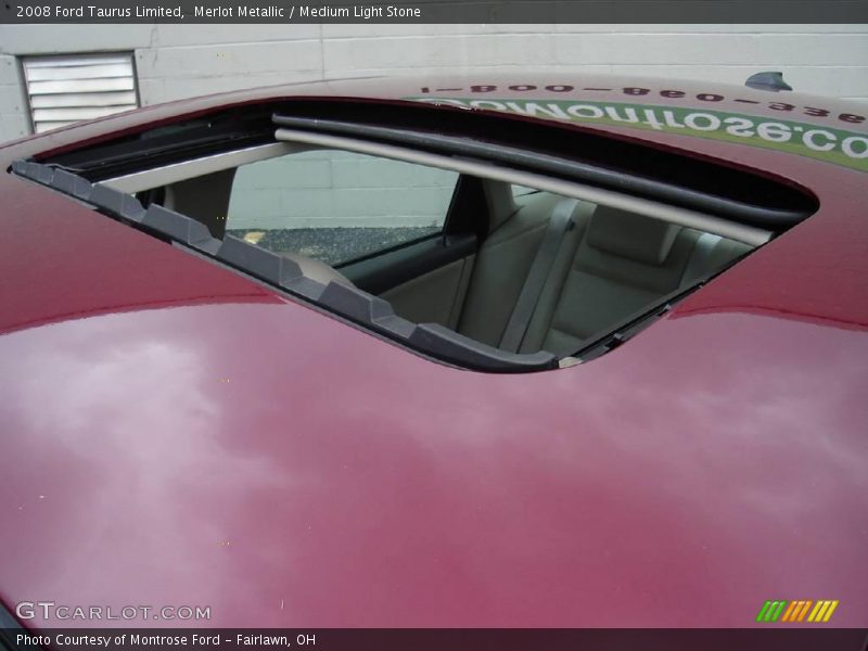 Merlot Metallic / Medium Light Stone 2008 Ford Taurus Limited