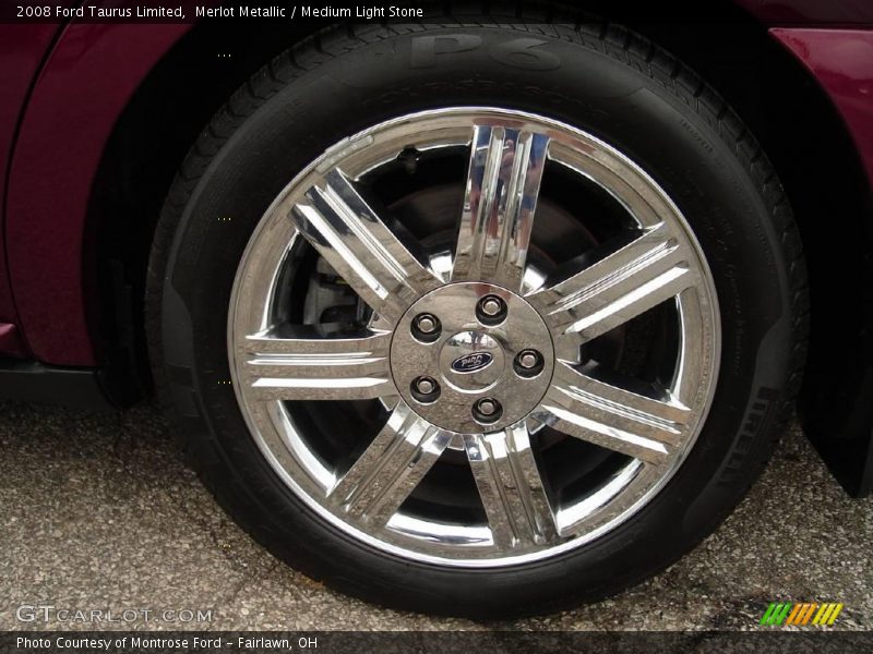 Merlot Metallic / Medium Light Stone 2008 Ford Taurus Limited