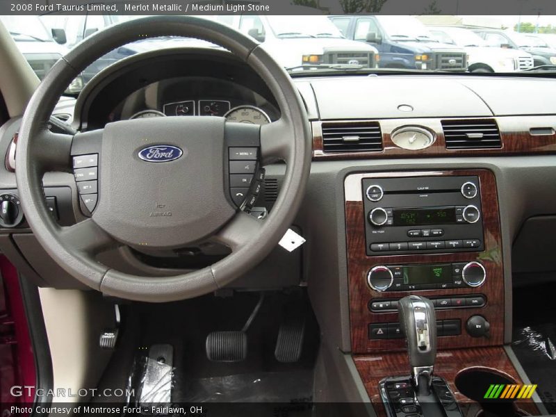 Merlot Metallic / Medium Light Stone 2008 Ford Taurus Limited