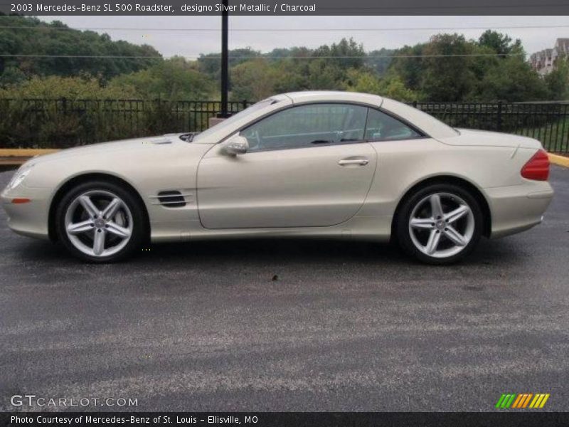 designo Silver Metallic / Charcoal 2003 Mercedes-Benz SL 500 Roadster