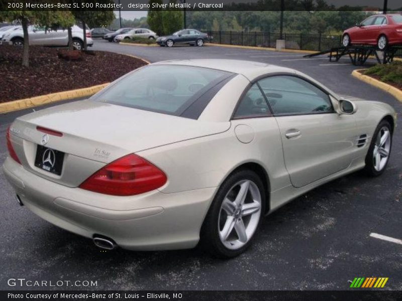 designo Silver Metallic / Charcoal 2003 Mercedes-Benz SL 500 Roadster