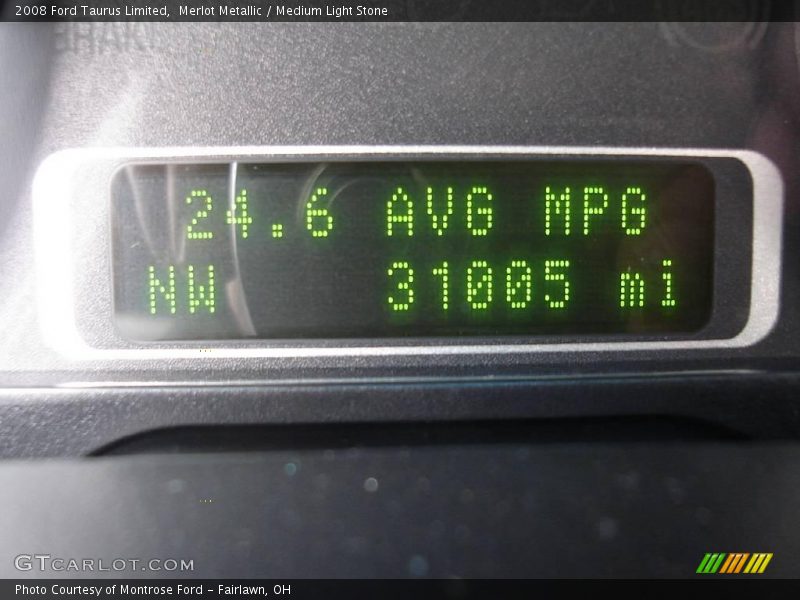 Merlot Metallic / Medium Light Stone 2008 Ford Taurus Limited