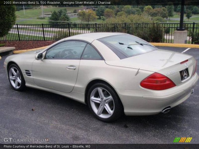 designo Silver Metallic / Charcoal 2003 Mercedes-Benz SL 500 Roadster