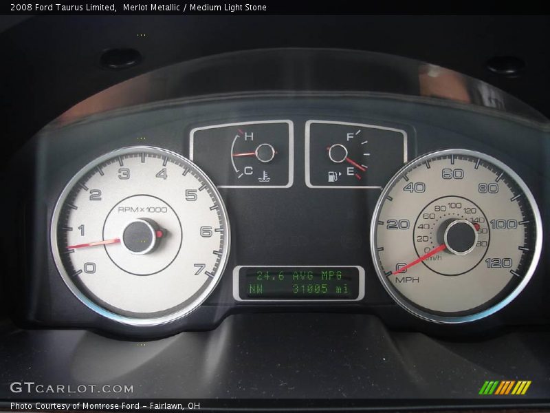 Merlot Metallic / Medium Light Stone 2008 Ford Taurus Limited