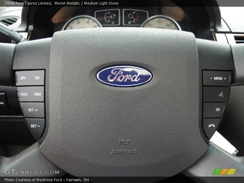 Merlot Metallic / Medium Light Stone 2008 Ford Taurus Limited