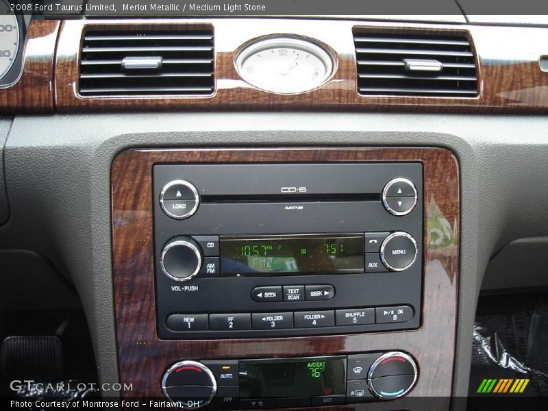 Merlot Metallic / Medium Light Stone 2008 Ford Taurus Limited