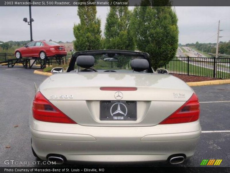 designo Silver Metallic / Charcoal 2003 Mercedes-Benz SL 500 Roadster