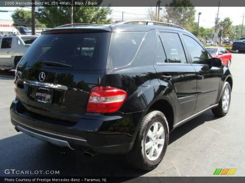 Black / Black 2006 Mercedes-Benz ML 350 4Matic