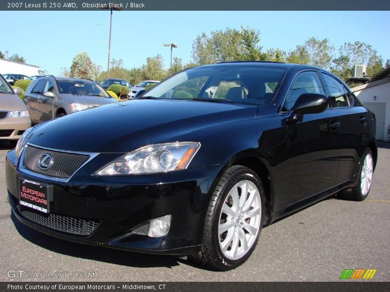 Obsidian Black / Black 2007 Lexus IS 250 AWD