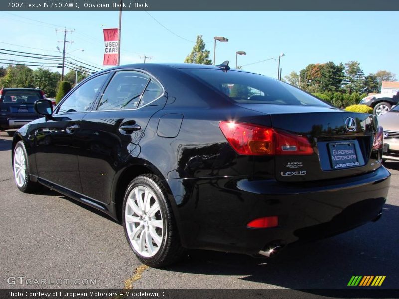 Obsidian Black / Black 2007 Lexus IS 250 AWD