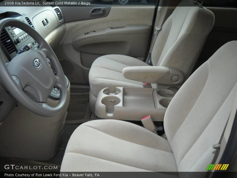 Sunset Gold Metallic / Beige 2008 Kia Sedona LX