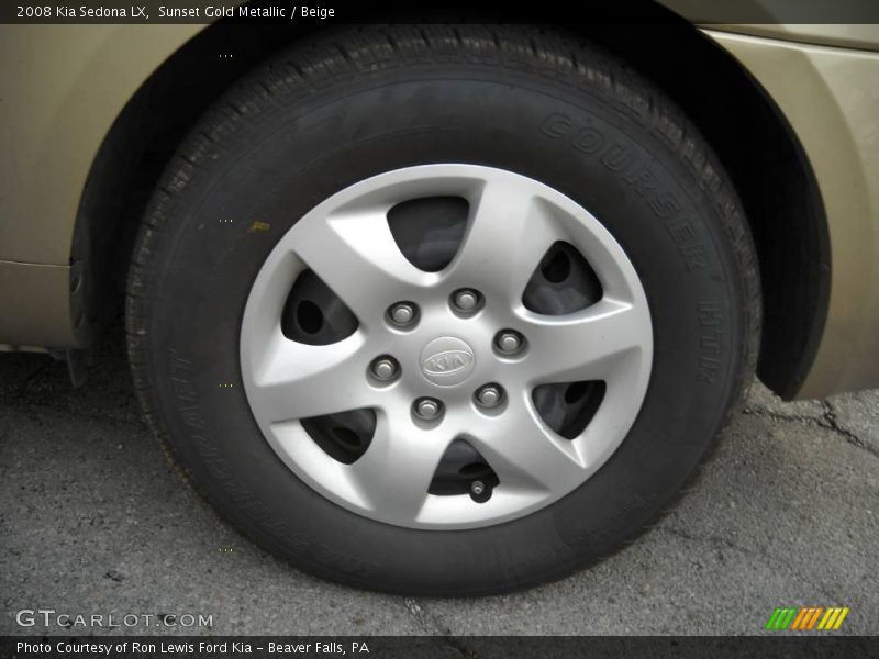 Sunset Gold Metallic / Beige 2008 Kia Sedona LX