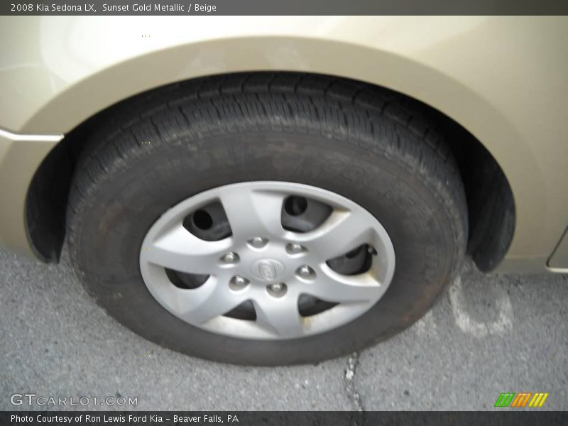 Sunset Gold Metallic / Beige 2008 Kia Sedona LX
