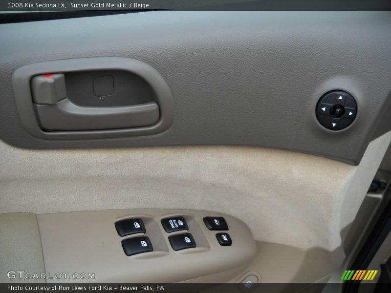 Sunset Gold Metallic / Beige 2008 Kia Sedona LX