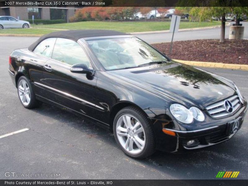 Black / Stone 2007 Mercedes-Benz CLK 350 Cabriolet