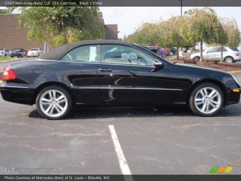 Black / Stone 2007 Mercedes-Benz CLK 350 Cabriolet