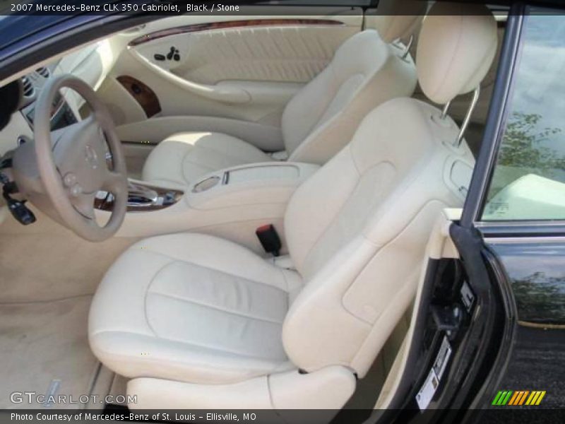 Black / Stone 2007 Mercedes-Benz CLK 350 Cabriolet