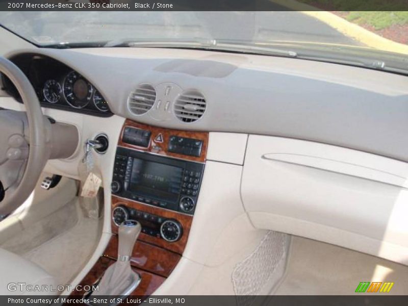 Black / Stone 2007 Mercedes-Benz CLK 350 Cabriolet