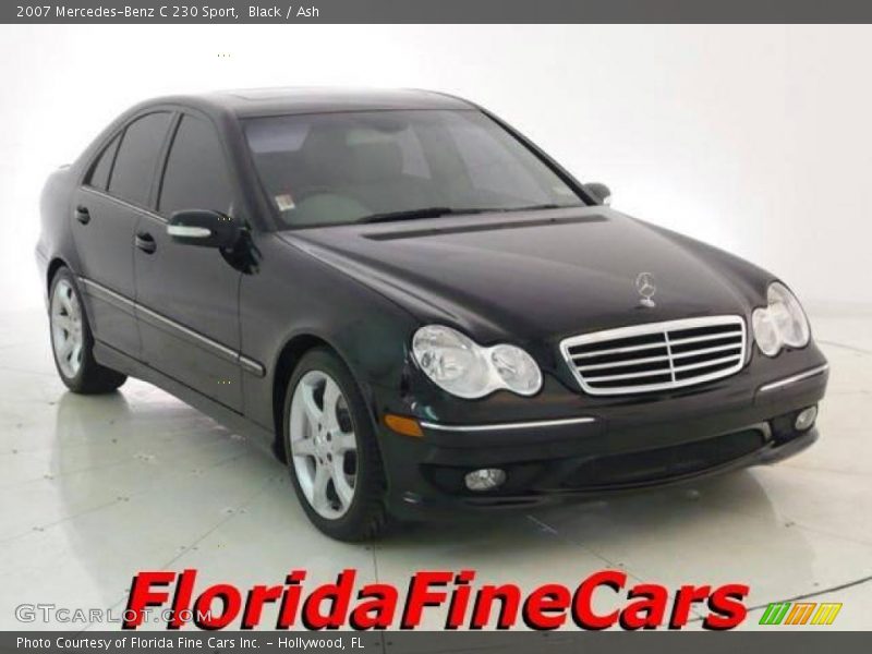 Black / Ash 2007 Mercedes-Benz C 230 Sport