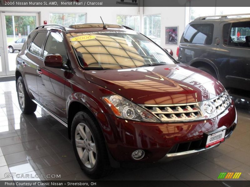 Merlot Pearl / Charcoal 2006 Nissan Murano SL AWD