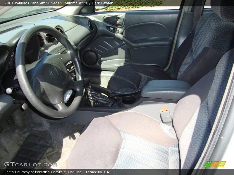 Summit White / Dark Pewter 2004 Pontiac Grand Am SE Sedan