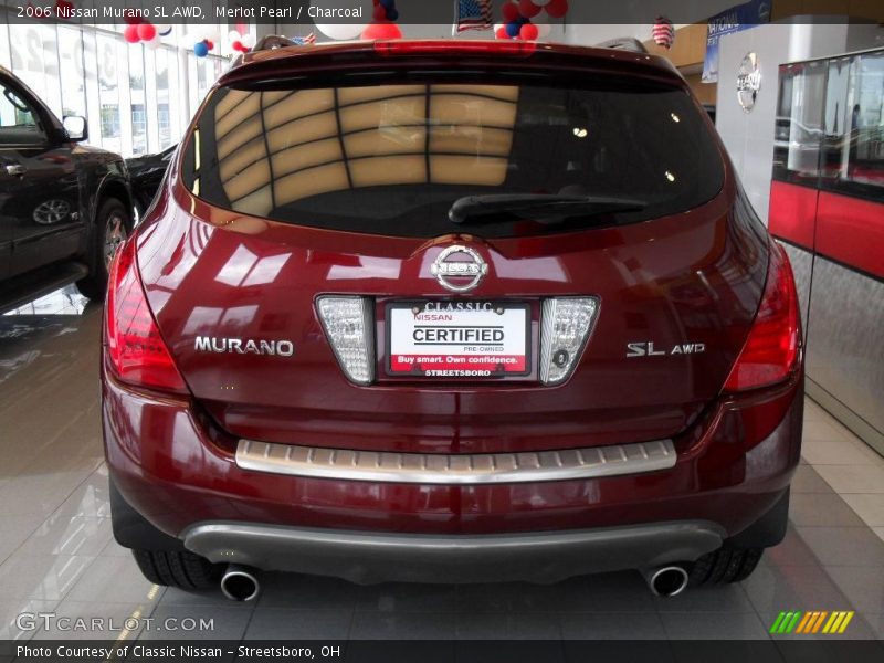 Merlot Pearl / Charcoal 2006 Nissan Murano SL AWD