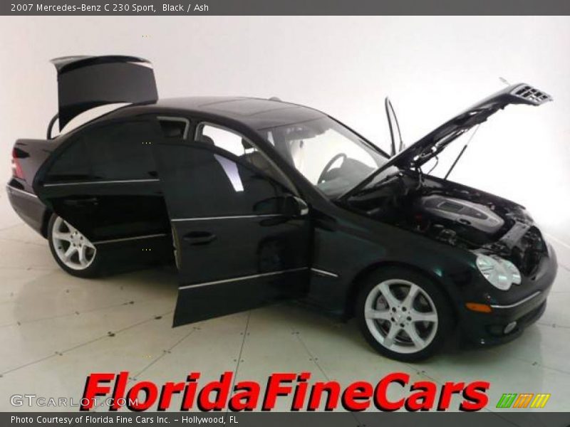 Black / Ash 2007 Mercedes-Benz C 230 Sport