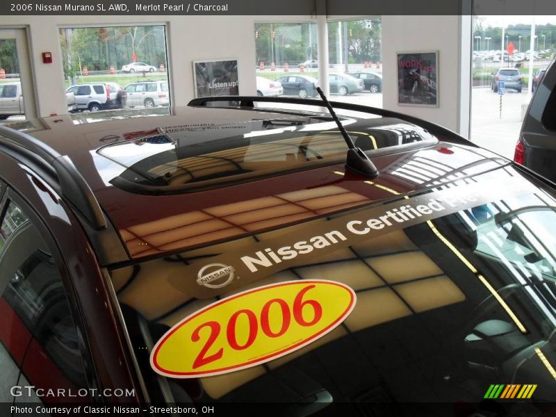 Merlot Pearl / Charcoal 2006 Nissan Murano SL AWD
