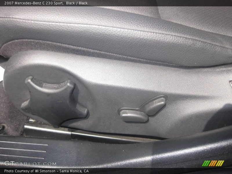 Black / Black 2007 Mercedes-Benz C 230 Sport