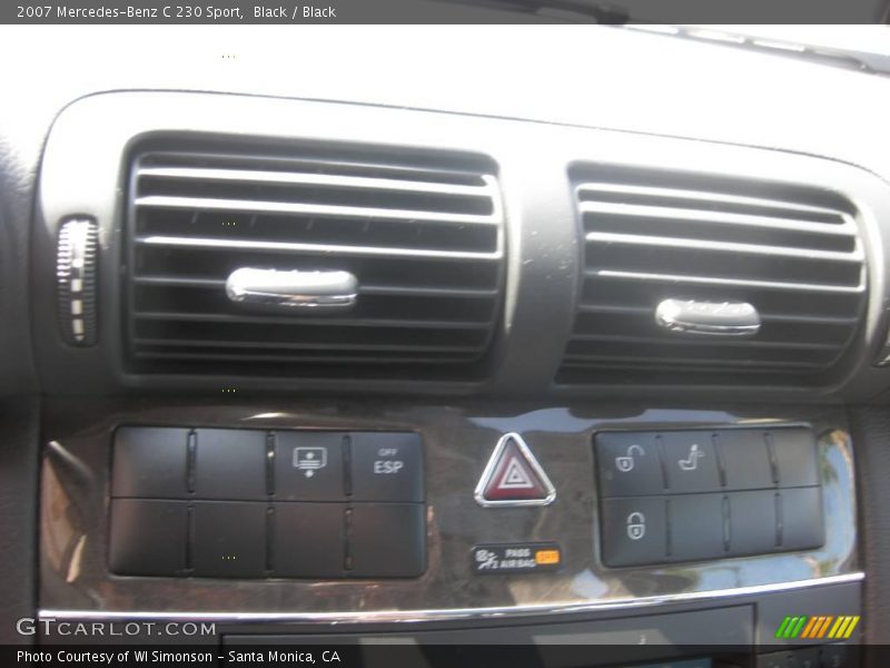 Black / Black 2007 Mercedes-Benz C 230 Sport