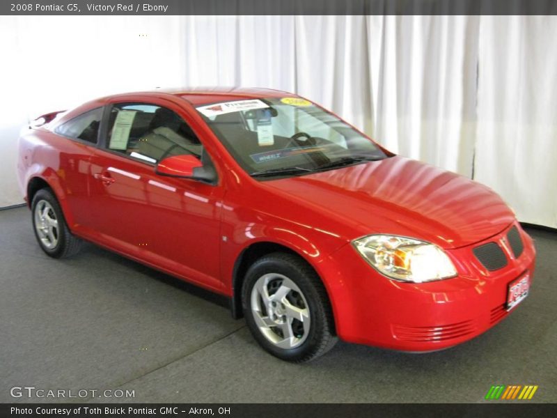 Victory Red / Ebony 2008 Pontiac G5