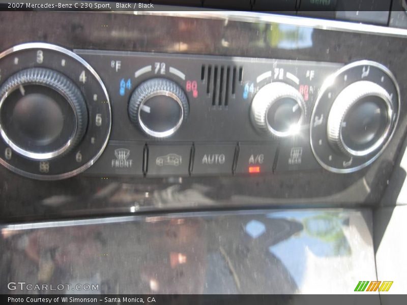 Black / Black 2007 Mercedes-Benz C 230 Sport