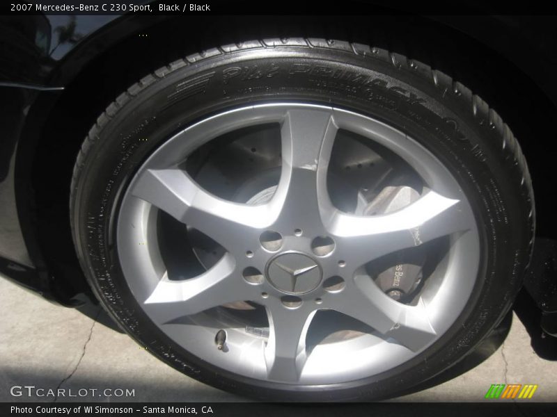 Black / Black 2007 Mercedes-Benz C 230 Sport