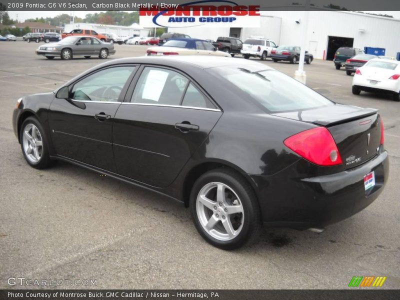 Carbon Black Metallic / Ebony 2009 Pontiac G6 V6 Sedan