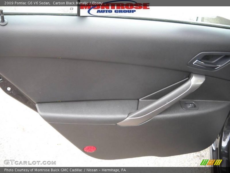 Carbon Black Metallic / Ebony 2009 Pontiac G6 V6 Sedan