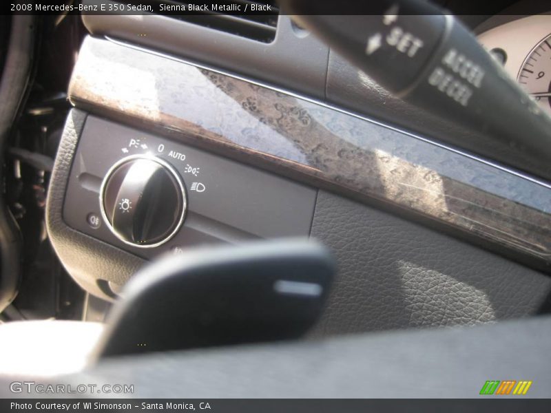 Sienna Black Metallic / Black 2008 Mercedes-Benz E 350 Sedan