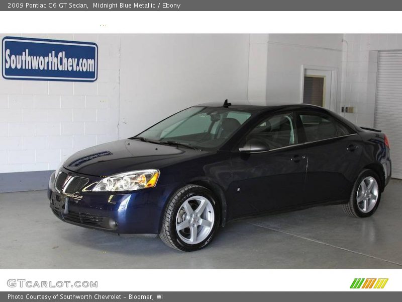 Midnight Blue Metallic / Ebony 2009 Pontiac G6 GT Sedan