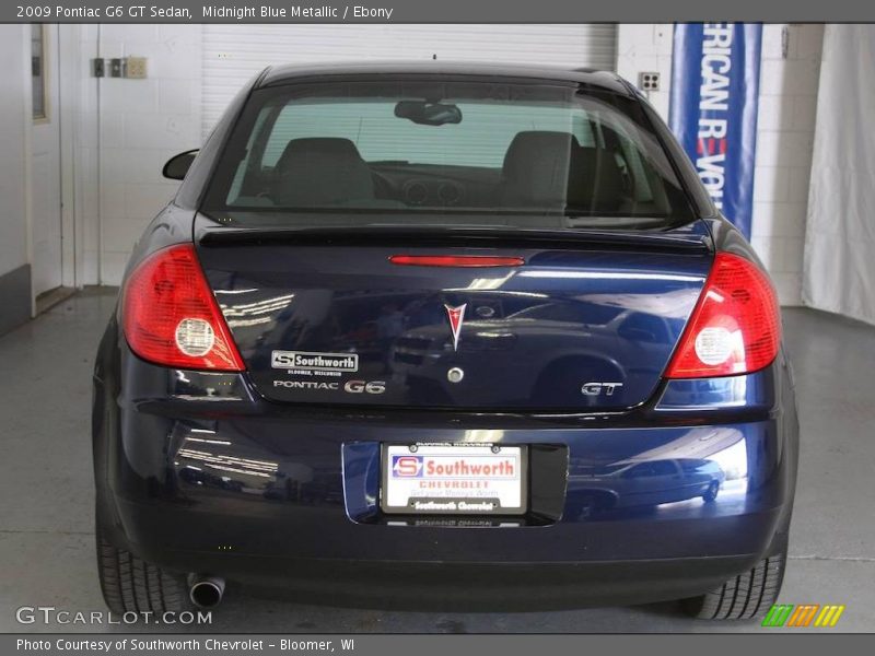 Midnight Blue Metallic / Ebony 2009 Pontiac G6 GT Sedan