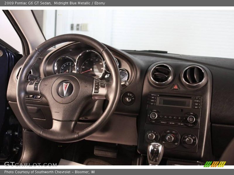 Midnight Blue Metallic / Ebony 2009 Pontiac G6 GT Sedan