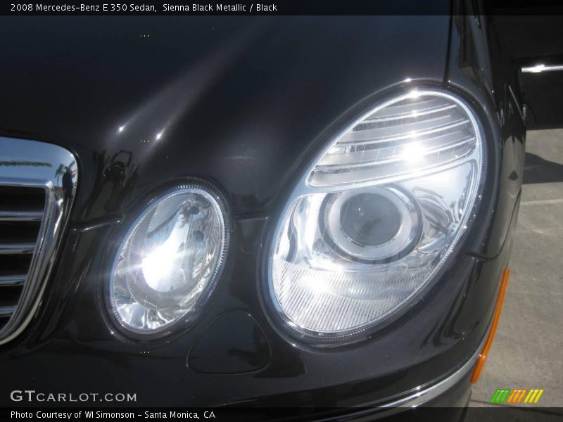 Sienna Black Metallic / Black 2008 Mercedes-Benz E 350 Sedan