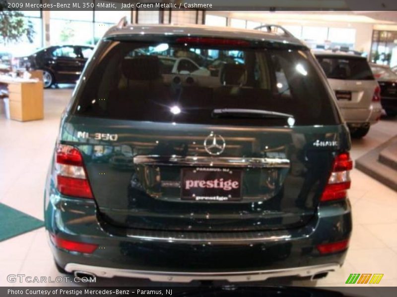 Jade Green Metallic / Cashmere 2009 Mercedes-Benz ML 350 4Matic