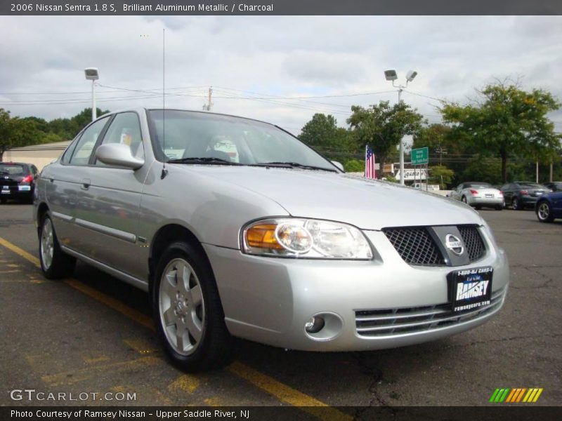 Brilliant Aluminum Metallic / Charcoal 2006 Nissan Sentra 1.8 S