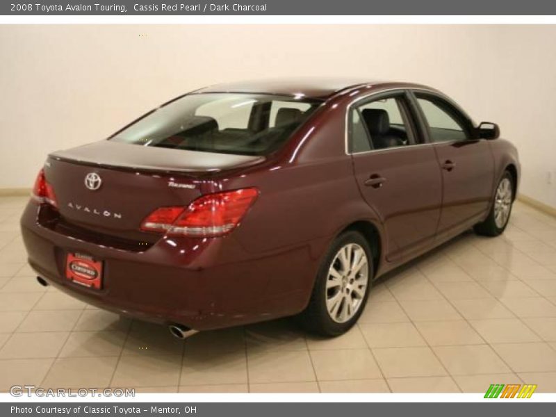 Cassis Red Pearl / Dark Charcoal 2008 Toyota Avalon Touring