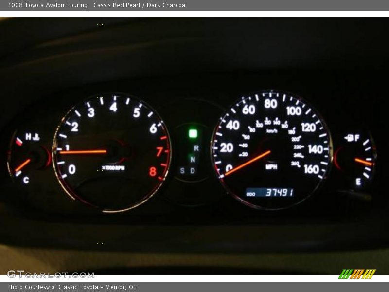 Cassis Red Pearl / Dark Charcoal 2008 Toyota Avalon Touring